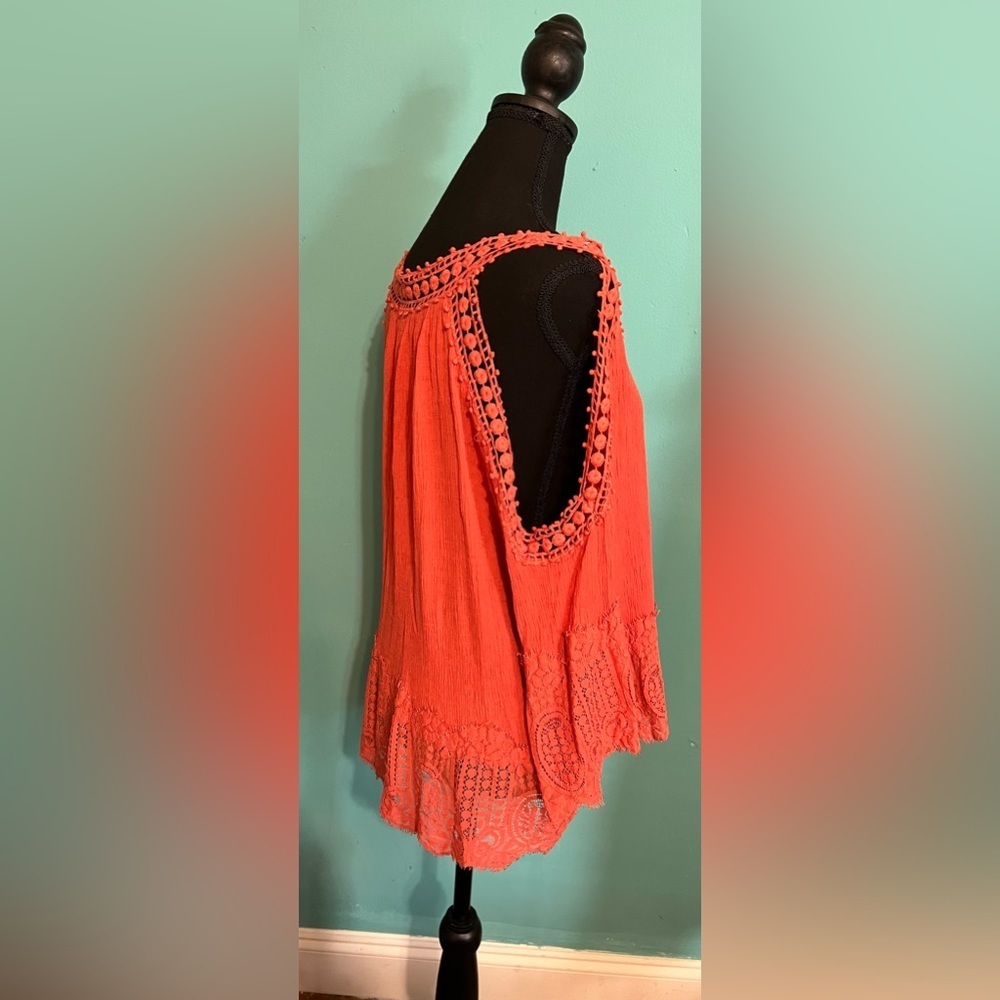 #165 Peach boho top - Picture 4 of 9